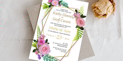 ITC Zapf Chancery Font Poster 4